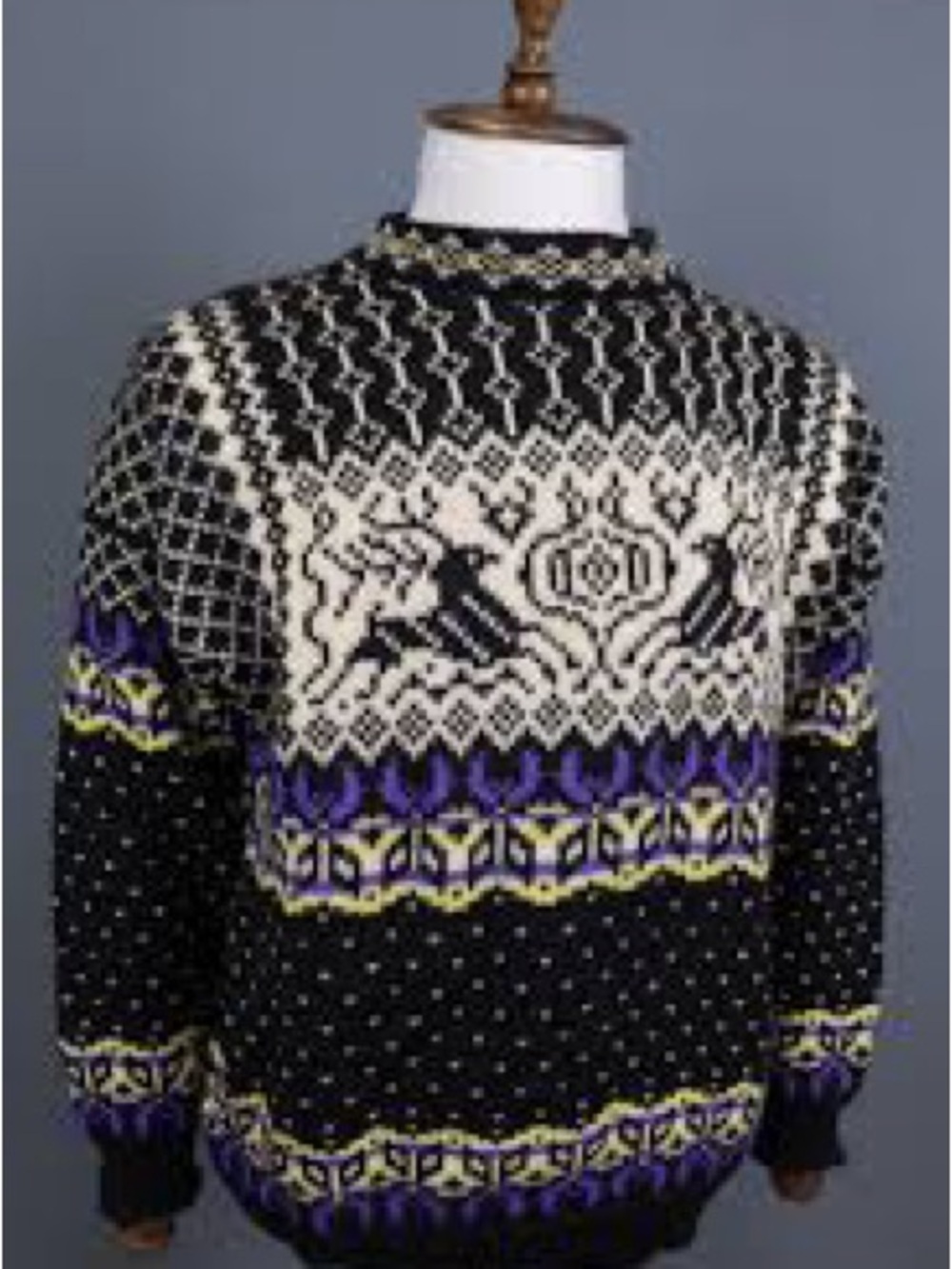 Vintage Dale of Norway Hand Knotted Sweater